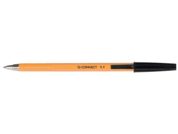 Penna a sfera Q-Connect F nero  conf. da 20 - KF34046