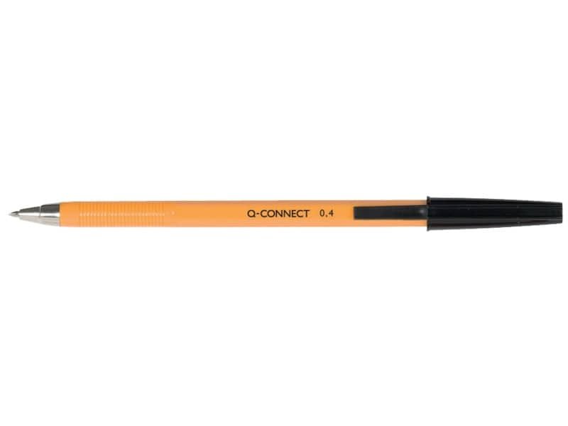 Penna a sfera Q-Connect F nero  conf. da 20 – KF34046