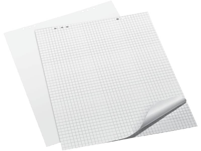 Blocchi per lavagne a fogli mobili Q-Connect 68×98 cm 20 ff senza rigatura conf. da 5 pezzi – KF18928