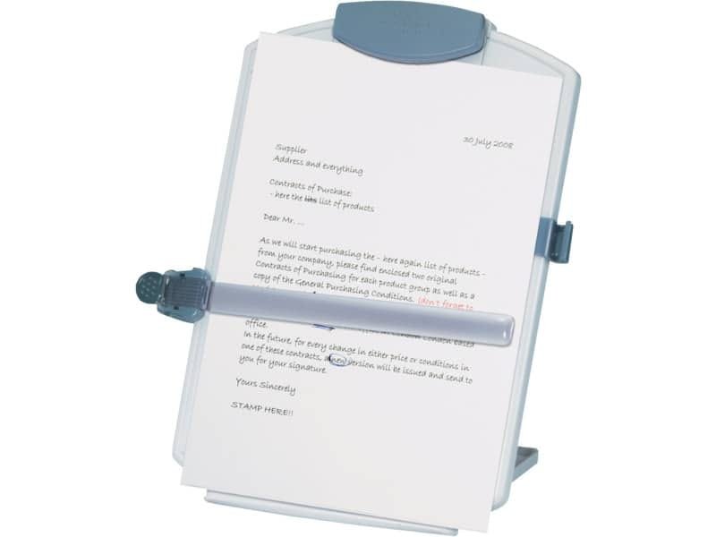 Leggio Desktop Easel Copyholder Q-Connect A4 grigio chiaro KF04521