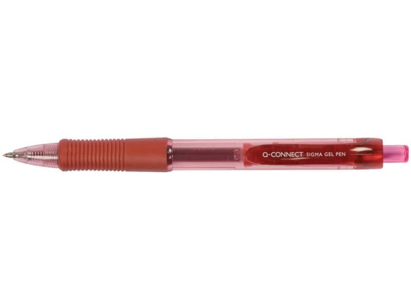 Penna a sfera inchiostro gel Q-Connect Sigma M rosso KF00383