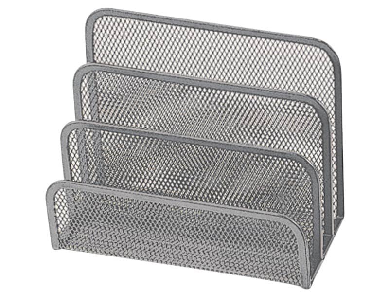 Sparticarte in metallo Q-Connect 17×13,5×8,3 cm argento KF00852