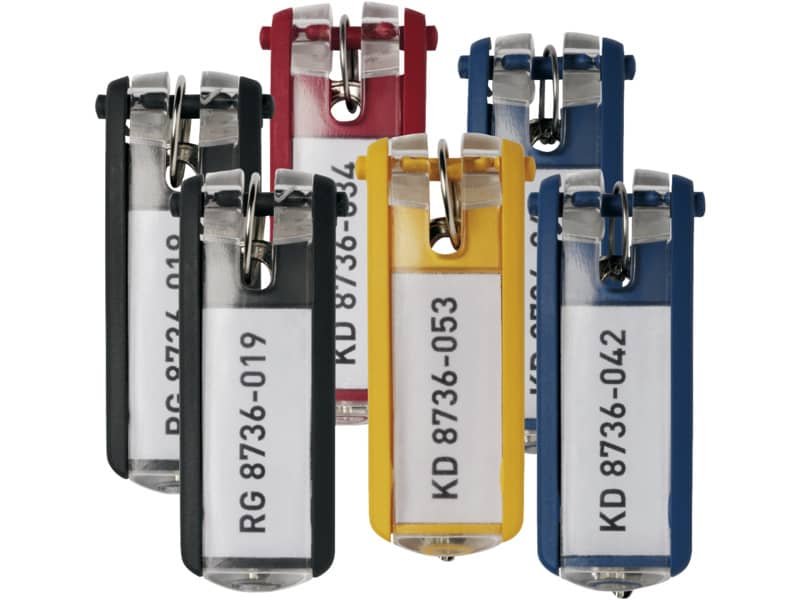 Portachiavi DURABLE KEY CLIP colori assortiti conf. 6 – 195700