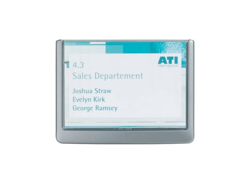 Targhe DURABLE CLICK SIGN ABS trasparente/grafite 149×105,5 mm 486137