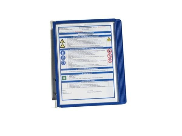 Leggio da parete DURABLE VARIO© WALL 5 pannelli A4 metallo/polipropilene blu 555107