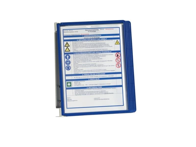 Leggio da parete DURABLE VARIO© WALL 5 pannelli A4 metallo/polipropilene blu 555107