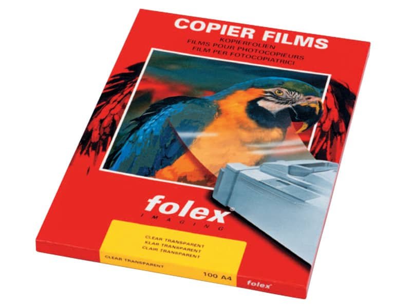 Film per fotocopiatrici monocrom. Folex X-10.0 poliestere traslucido 0,1 mm A4  Conf. 100 pz. – 39100.100.44000