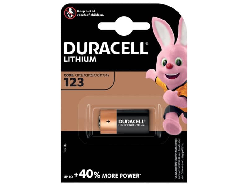 Batteria Duracell Litio 123 Ultra M3 Foto blister da 1 pila DU28