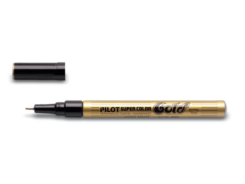 Marcatore a vernice Pilot Super Color punta in fibra di acrilico 1 mm oro – 002452