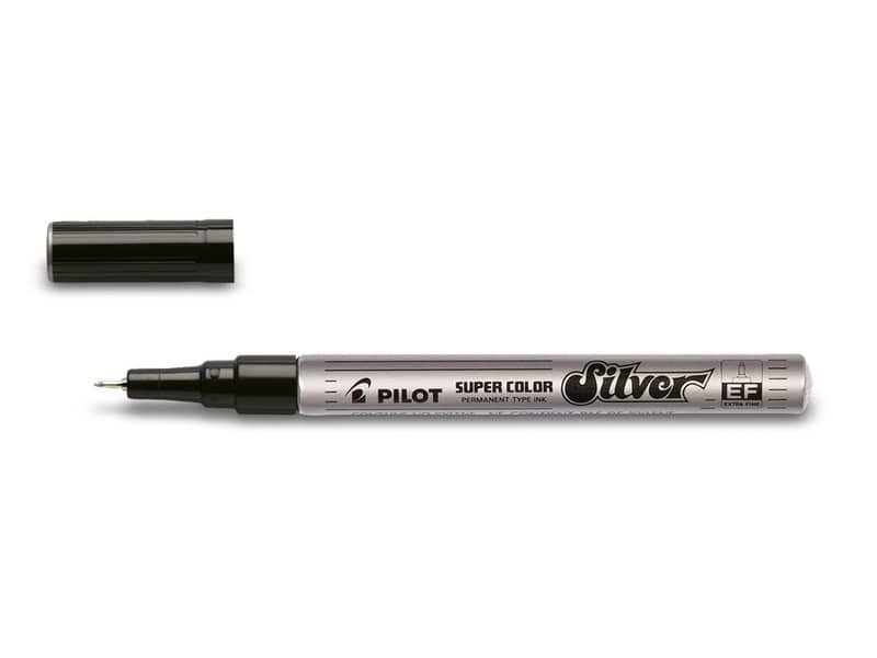Marcatore a vernice Pilot Super Color punta in fibra di acrilico 1 mm argento – 002451