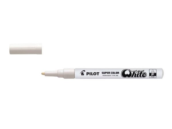 Marcatore a vernice Pilot Super Color punta in fibra di acrilico 3 mm bianco - 002435