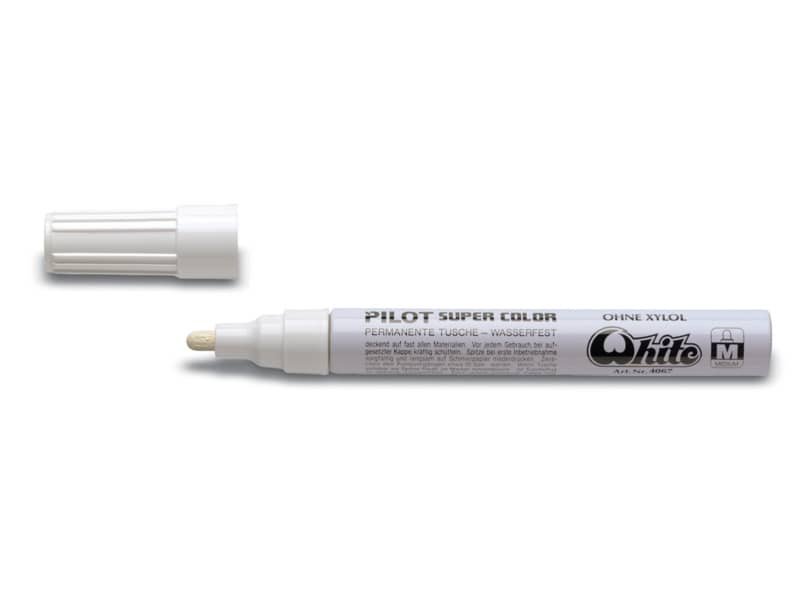 Marcatore a vernice Pilot Super Color punta in fibra di acrilico 4,5 mm bianco – 002456