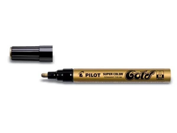 Marcatore a vernice Pilot Super Color punta in fibra di acrilico 4,5 mm oro - 002450