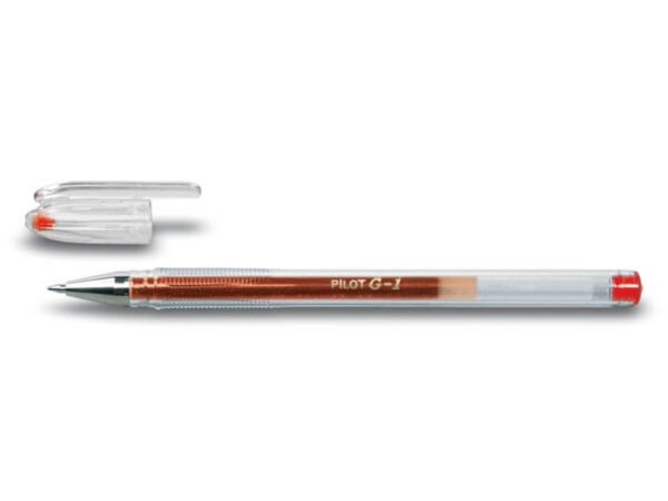 Penna a sfera gel Pilot G-1 punta fine 0,7 mm rosso - 001667