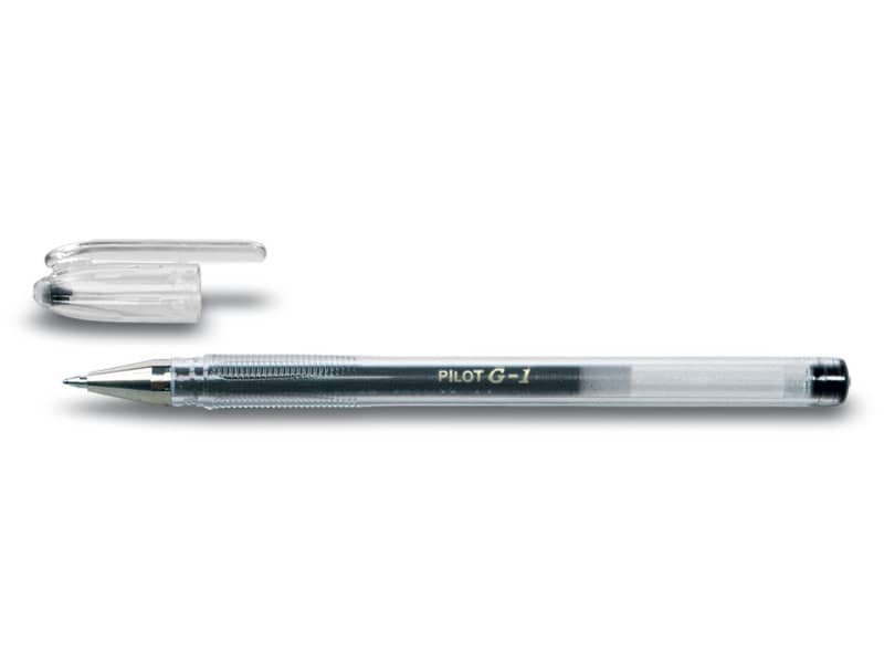 Penna a sfera gel Pilot G-1 punta fine 0,7 mm nero – 001665