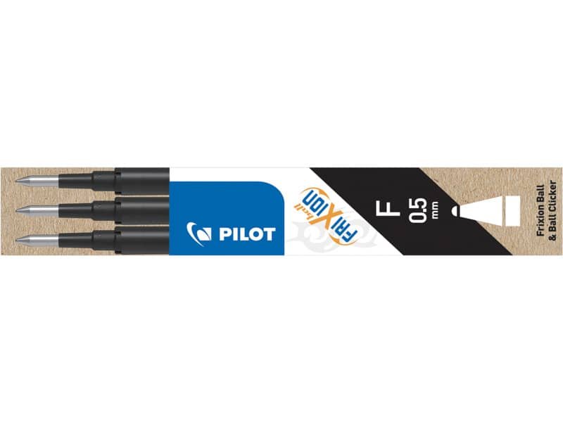 Refill sfera Pilot Frixion Ball 0,5 mm nero Set 3 pezzi – 6570