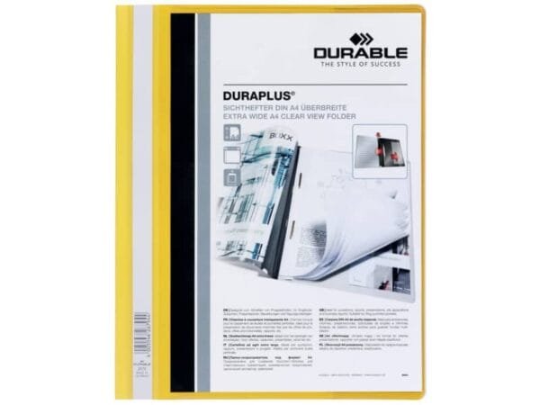 Cartellina ad aghi DURABLE DURAPLUS© A4 giallo 257904