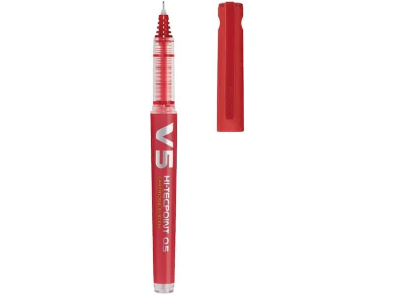 Penna roller ricaricabile a inchiostro liquido Pilot HI-TECPOINT V5 Begreen 0,5 mm rosso – 040327