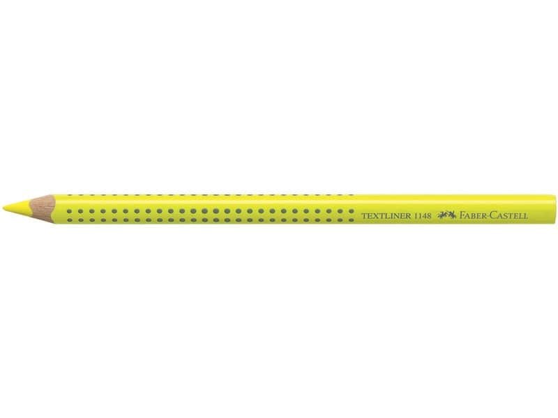 Matita evidenziatore Faber-Castell Textliner Dry 1148 Grip Jumboÿ giallo fluo – 114807