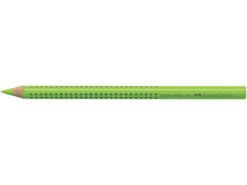 Matita evidenziatore Faber-Castell Textliner Dry 1148 Grip Jumboÿ verde fluo – 114863
