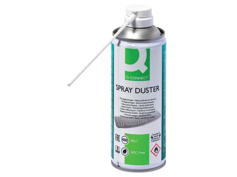 Bomboletta di aria compressa Q-Connect utilizzabile in verticale priva di HFC 400 ml – KF04499