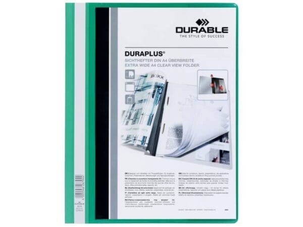 Cartellina ad aghi DURABLE DURAPLUS© A4 verde 257905