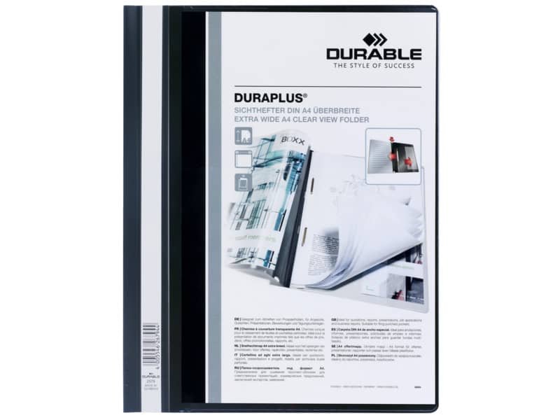 Cartellina ad aghi DURABLE DURAPLUS© A4 nero 257901