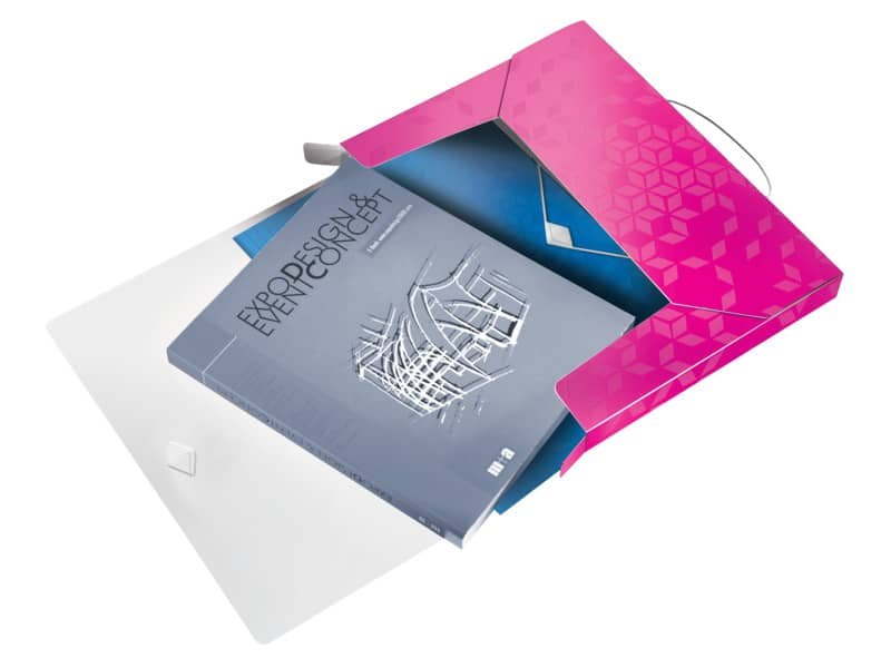 Cartella Progetti Leitz WOW dorso 3 cm – 250x30x330 mm – fucsia 46290123