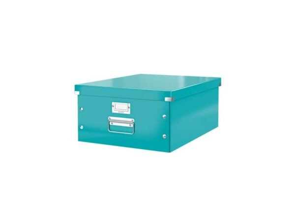 Scatola per archiviazione universale ''L'' Leitz CLICK & STORE 36,9x20x48,2 cm Leitz acqua marina metallizzato -