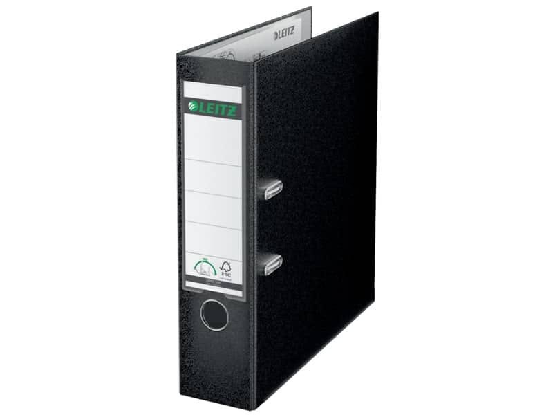 Registratore senza custodia Leitz 180ø commerciale dorso 8 cm cartone rivestito in polipropilene nero – 10105095