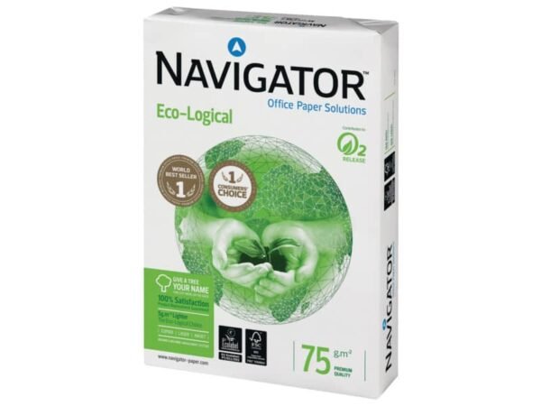 Carta per fotocopie A4 Navigator Ecological 75 g/mý Risma da 500 fogli - NEC0750136