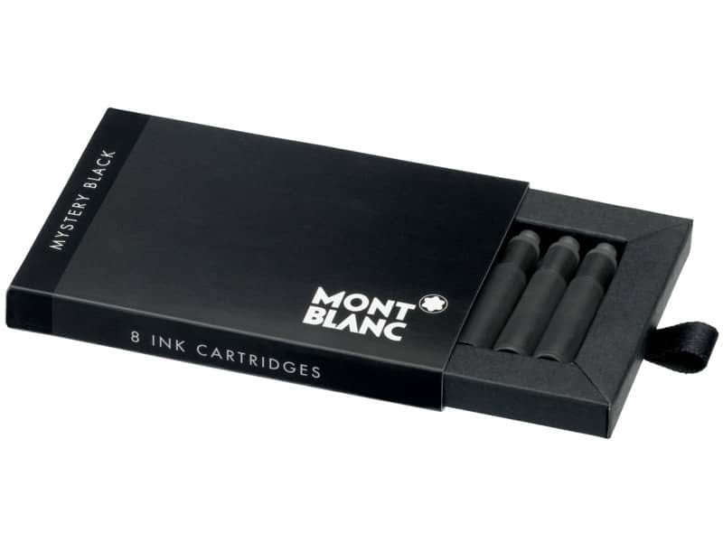 Confezione da 8 cartucce Montblanc per stilografica nero – MB128197