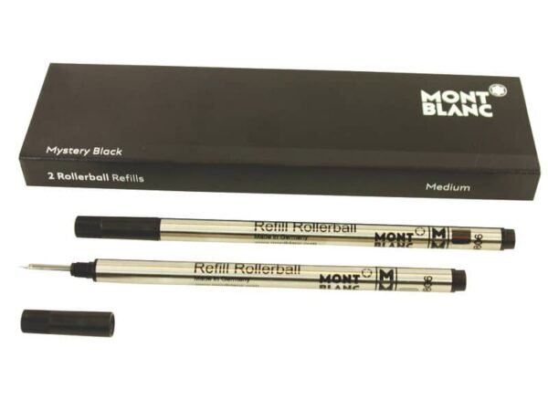 Refill per penne roller Montblanc punta media - nero conf. 2 pz - MB128231
