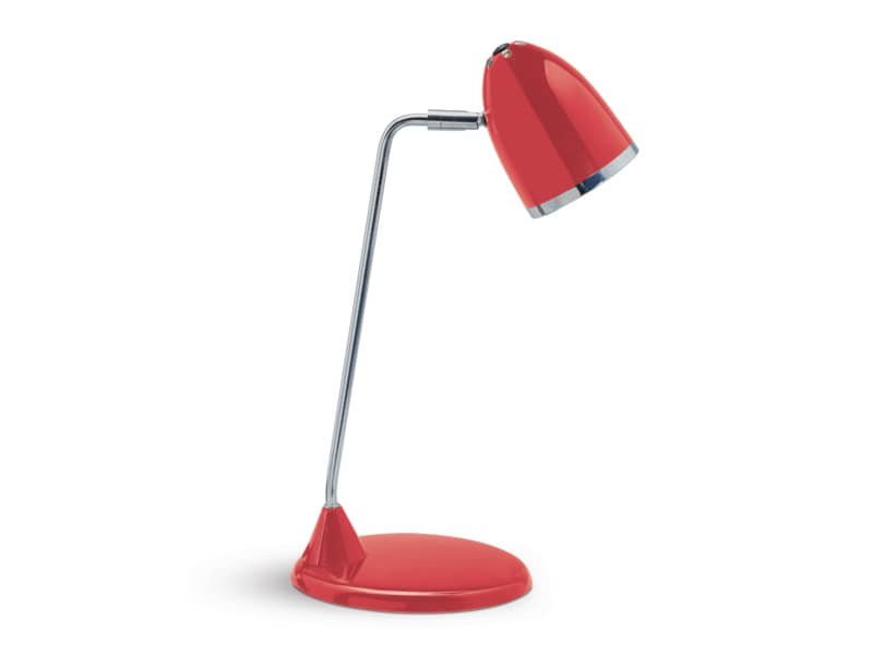 Lampada da scrivania MAULstarlet metallo cromato rosso E27 8 W Z800096