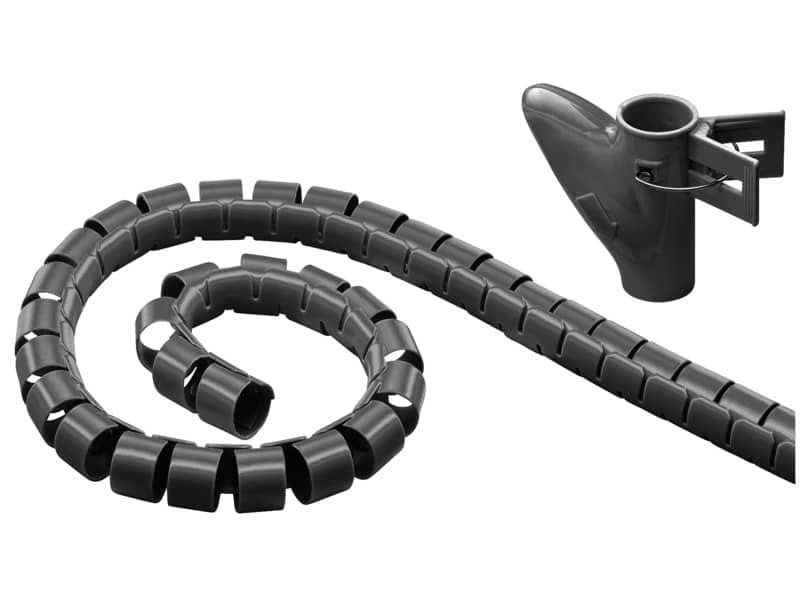 Canalina passacavi Media Range nera 20 mm x 2,5 m MRCS301