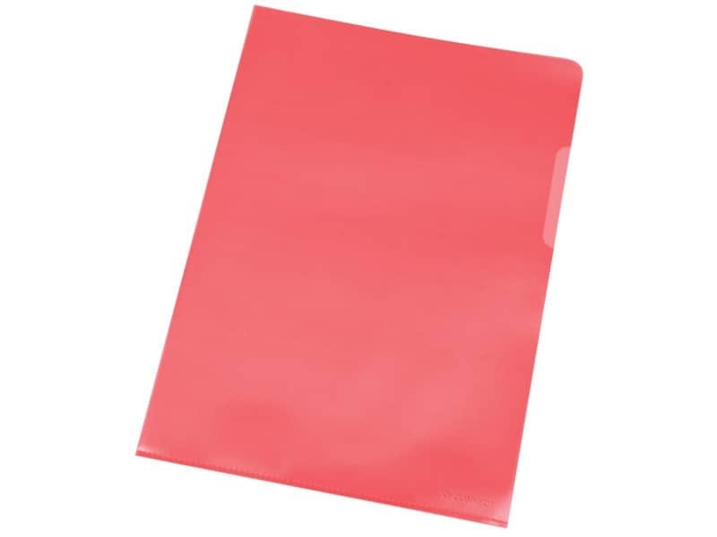Cartellina a L Q-Connect ppl A4 rosso conf. da 100 – KF00306