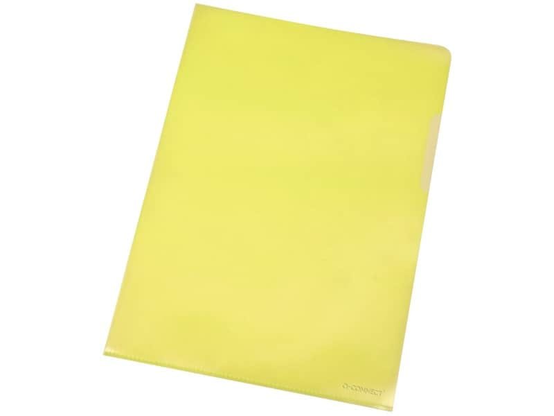 Cartellina a L Q-Connect ppl A4 giallo conf. da 100 – KF00308
