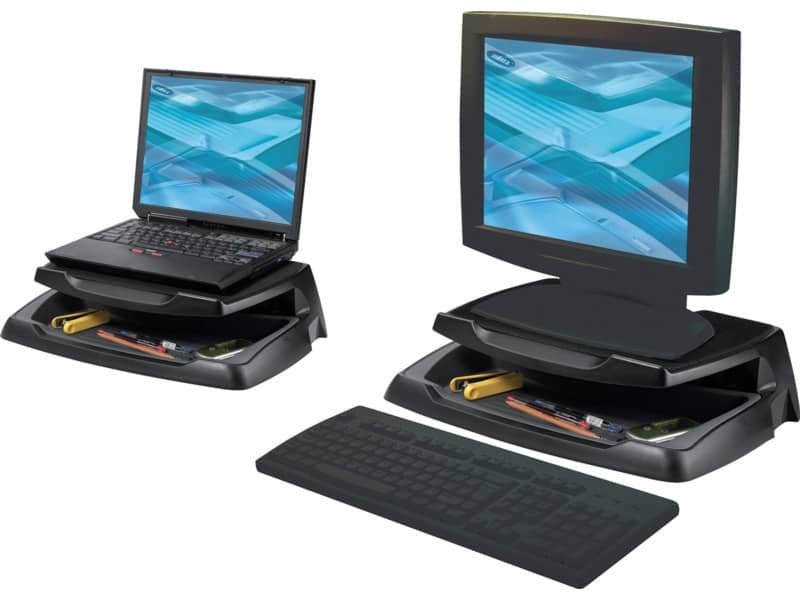 Supporto per monitor Q-Connect 37×23,5 cm nero KF04553