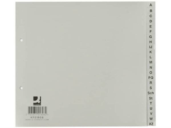 Divisori alfabetici Q-Connect A-Z metà a KF01808