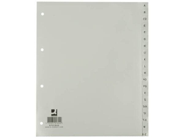 Divisori alfabetici Q-Connect A-Z 24,5x2 KF01844