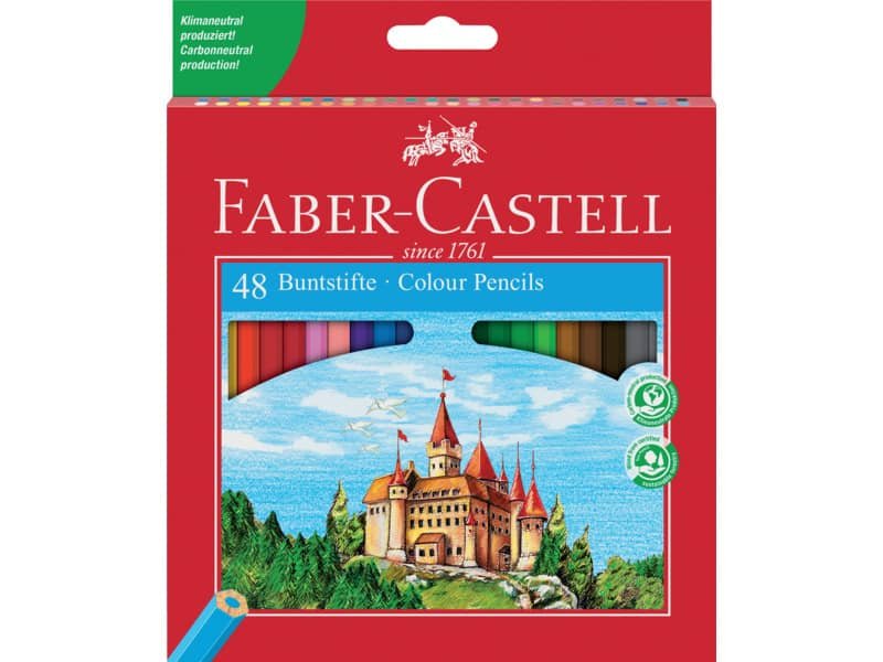 Matite colorate Faber-Castell Colour colori assortiti – conf. 48 pezzi – 120148