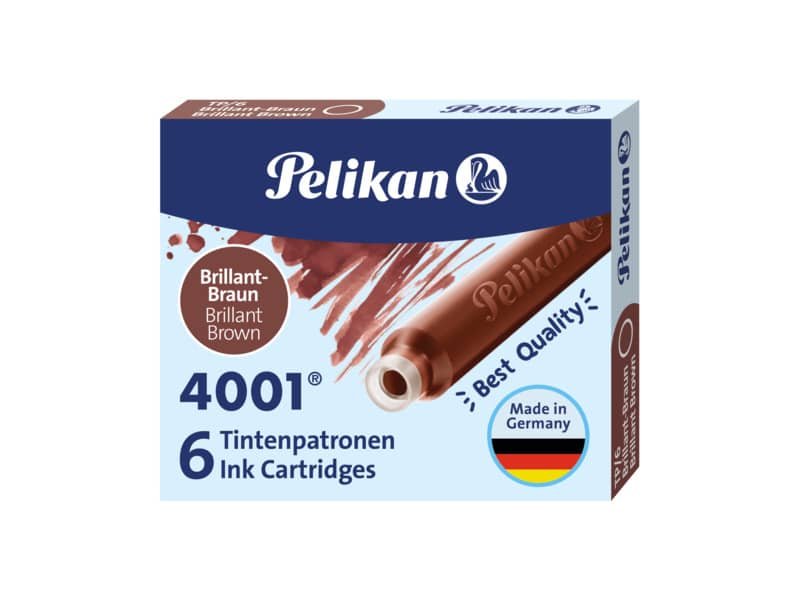 Cartuccia per stilografica Pelikan TP/6 marrone conf. da 6 marrone 311928