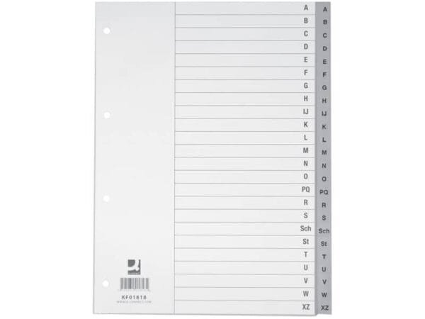 Divisori alfabetici Q-Connect A-Z 22,5x2 KF01818