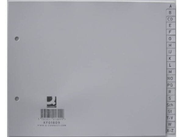 Divisori alfabetici Q-Connect A-Z metà a KF01809