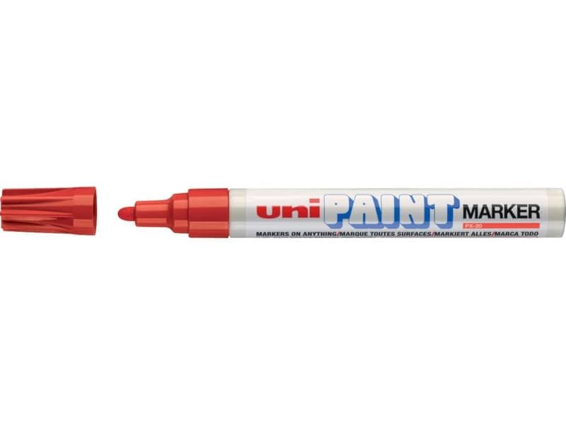 Marcatore permanente PAINT punta tonda 2,8 mm ROSSO M PX20 R