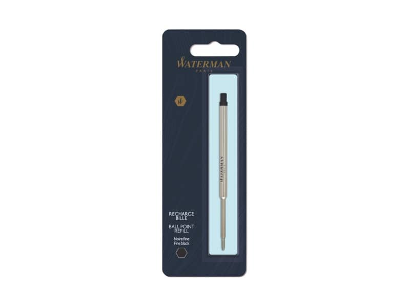Refill penna a sfera Waterman in blister Waterman punta fine – nero 1964017