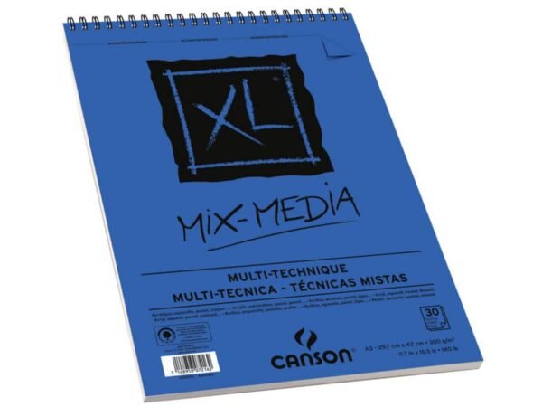 Blocco spiralato Canson Mixed Media XL 30 ff. - 300 g - A3 C200807216