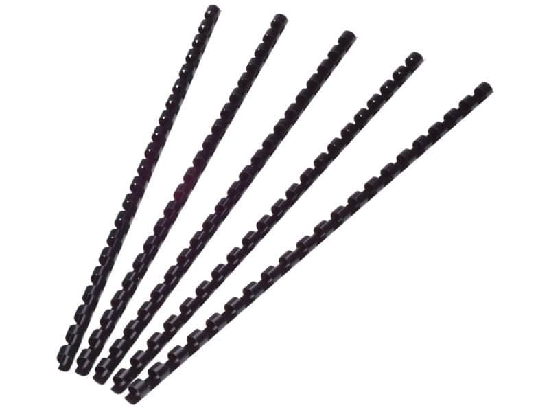 Dorsi a spirale Q-Connect A4 nero 8 mm – fino a 45 fogli Conf. 100 pezzi – KF24018