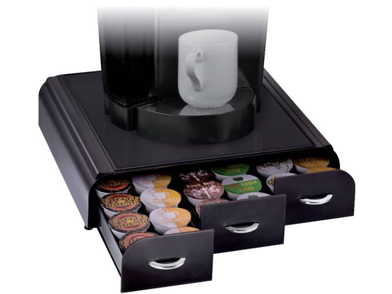 Organizzatore cialde per macchina da caffŠ CEP plastica 3 cassetti 7x33x34 cm nero – 2230060011