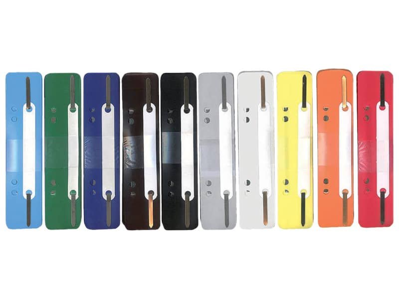 Pressini fermafogli Q-Connect 34×150 mm assortiti conf. da 250 – 2102502011